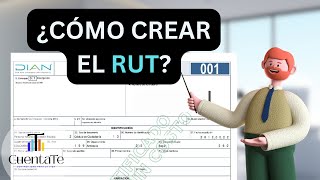 Como CREAR el RUT virtual por primera vez en la DIAN  Paso a paso [upl. by Eilrebmik]