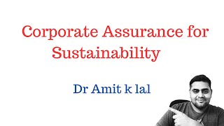 Corporate Assurance for Sustainability [upl. by Birdie]