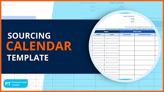 Sourcing Calendar Template  Learn How to Save Time and Resources [upl. by Shauna]