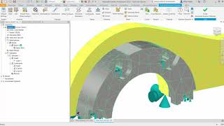 Product Simulation with Inventor Nastran Application of Contacts [upl. by Glen871]