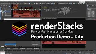 renderStacks production demo  City [upl. by Ilrebmyk]