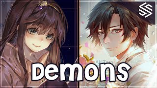 Nightcore  Demons Switching Vocals  Lyrics [upl. by Jarad]