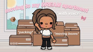 📦 moving to my dream apartment in toca world NYC  with voices  toca life world roleplay [upl. by Qooraf]