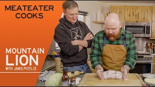 MeatEater Cooks  Mountain Lion with Janis Putelis and Kevin Gillespie [upl. by Xuerd]