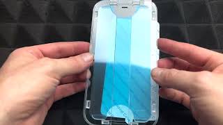 How to Install Techmatte iPhone Screen Protector  amFilm Tempered Glass easy installation kit [upl. by Ama]