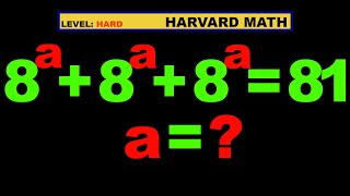 Solve for a in this nice exponential equation exponentialequation algebratricks [upl. by Nnednarb]