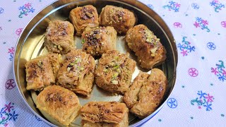 Baklava sweet recipe  बकलावा  सबसे आसान और सबसे कम सामग्री से बानी मिठाई [upl. by Dee Dee]