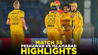 PSL 9  Full Highlights  Peshawar Zalmi vs Islamabad United  Match 33  M2A1A [upl. by Ohs452]