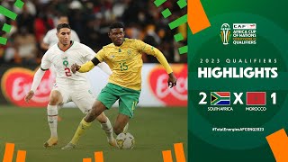 South Africa 🆚 Morocco  Highlights  TotalEnergiesAFCONQ2023  MD5 Group K [upl. by Bresee]