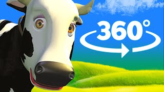 Lola the cow spanish  360°  Farm Songs  YouTube Music [upl. by Ahsenor]