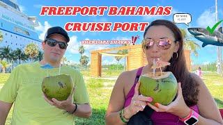 Shark Encounter Freeport Bahamas Cruise Port Tour [upl. by Enyaj]