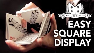 Cardistry for Beginners Twohanded Cuts  Easy Square Display Tutorial [upl. by Fauch665]