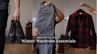 Wardrobe Winter Essentials mensfashion [upl. by Cornall]