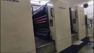 1995 komori Lithrone L540 offset printing machine for sale 918296480078 [upl. by Noni]