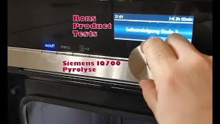 Siemens Backofen Selbstreinigung Pyrolyse iQ700 HB678 HS658  Einfach genial und sauber in 2 Stunden [upl. by Hsetirp83]