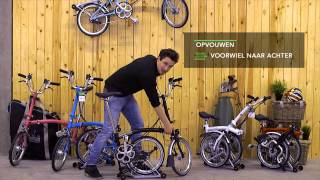 Een Brompton opvouwen in 5 stappen met Yannick van Fiets [upl. by Casi]