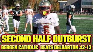 Bergen Catholic 42 Delbarton 13  Week 7 Highlights  Crusaders Explode in Second Half [upl. by Naehs]