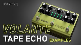 Strymon Volante  Tape Echo Examples  Demo [upl. by Levenson855]