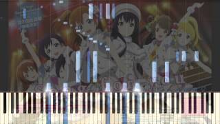 Love Live Aishiteru Banzai Piano Synthesia Tutorial [upl. by Ahtael]