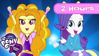 Equestria Girls  FULL FILMS Rainbow Rocks amp Equestria Girls  My Little Pony MLPEG  2 HOURS [upl. by Ahcirt]