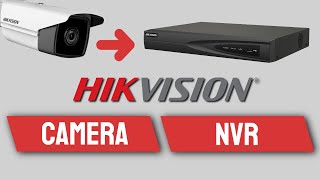 How to add an IP camera to a Hikvision NVR Hikvision NVR Setup [upl. by Innaig]