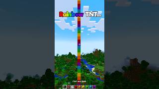 Minecraft Rainbow TNT 🌈 In Minecraft minecraft shots [upl. by Tacye]