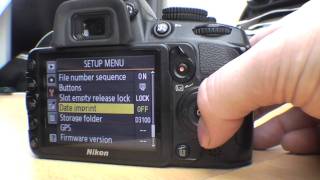 Nikon D3100 Menu functions Beginner guide Part 2 [upl. by Ravel]