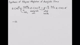 CHEM 220 Synthesis of Alkynes Alkylation of Acetylide Ions [upl. by Anialed]