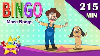 BINGO  More Animal Songs  Top 50 Nursery Rhymes with lyrics  English kids video [upl. by Ardnnaed]