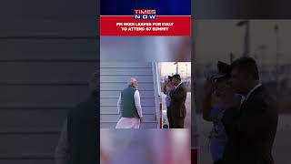 Watch PM’s First Foreign Tour After Lok Sabha Win Modi Leaves For Italy To Attend G7 Summit shorts [upl. by Yrreb]