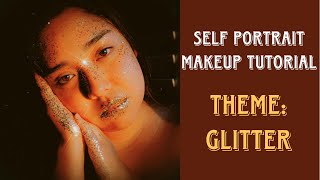 How to Create a Glittery Ethereal Sunset Look for Stunning SelfPortraits  makeuptutorial [upl. by Martinez363]