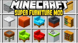 Minecraft SUPER FURNITURE MOD Mod Showcase [upl. by Hovey]