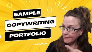 Sample Copywriting Portfolio For Copywriter Beginners [upl. by Hpesojnhoj813]