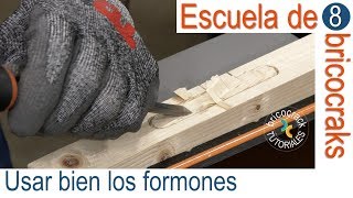 Escuela de bricolaje 8 usar bien los formones Bricocrack [upl. by Pris]