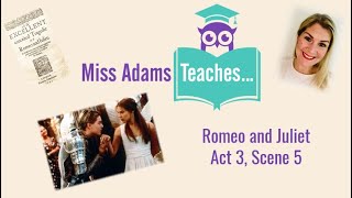 Romeo and Juliet  Act 3 Scene 5 Analysis [upl. by Atiloj]