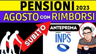 📌 PENSIONI AGOSTO 2023 ✅ VERIFICA in ANTEPRIMA RIMBORSI CONGUAGLI nel CEDOLINO INPS NUOVO SERVIZIO [upl. by Nerland]