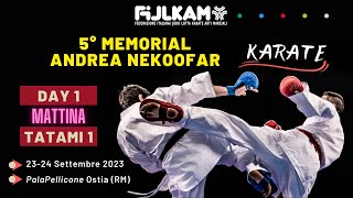 Karate  5° Memorial Nekoofar  Day1 mattina  Tatami1 [upl. by Jyoti157]