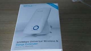 TP LINK 300Mbps Universal Wireless N Range Extender unboxing [upl. by Yentroc437]