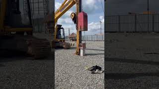 Pile Driving on a Soft Sand Soil shorts piles construction [upl. by Elkcim473]