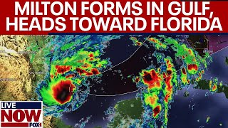 BREAKING Tropical Storm Milton forms in Gulf  LiveNOW from FOX [upl. by Ahsrop]