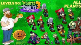 All Plants PvZ 3 quotWelcome to Zomburbiaquot Full Game 50 Levels [upl. by Phail142]