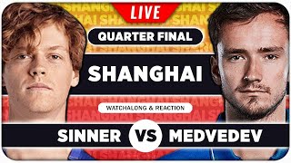 SINNER vs MEDVEDEV • ATP Shanghai 2024 QF • LIVE Tennis Watchalong Stream [upl. by Hesketh392]