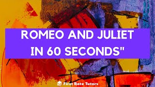 Romeo and Juliet in 60 seconds Plot amp Characters Summarised Shorts [upl. by Huntingdon]