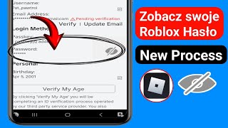Jak znaleźć hasło do Roblox jeśli je zapomniałeś  Zobacz swoje hasło do Roblox w wersji mobilnej [upl. by Ajile]