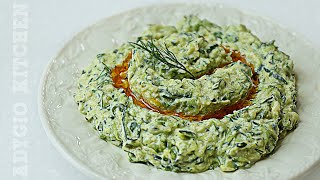 Salata de dovlecei sau zucchini cu oua si usturoi  Salata de dovlecei fara ulei  Adygio Kitchen [upl. by Armbruster197]