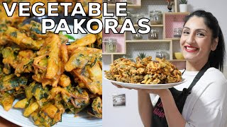 Vegetable Pakora  The Best Spinach amp Potato Pakora Recipe [upl. by Norby]