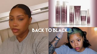 BLACKEST HAIR DYE  JOICO DEFY DAMAGE MAKEUP [upl. by Noskcire845]