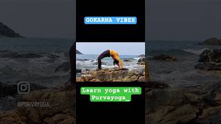 YOGA AT THE BEACH GOKARNA TREK FAMOUS GOKARNA TREK gokarna yoga fun happy shorts youtube [upl. by Ottillia]