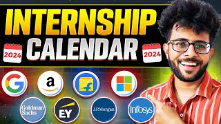 Internship and Placement Calendar 2024  Which company hires When OFFCAMPUS Placements  👨🏻‍💻✅ [upl. by Beberg]