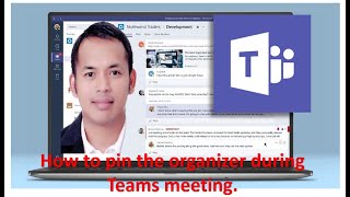 Microsoft Teams Tutorial How to PIN organizer during Teams meeting [upl. by Ellyn]